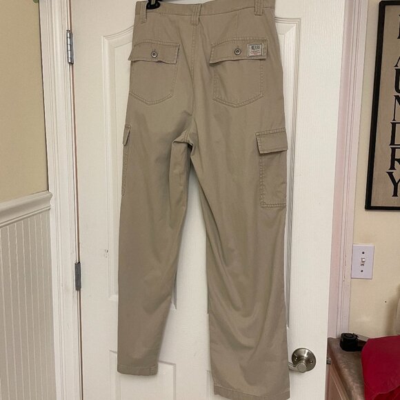 Vintage Cargo Pants, Bill Blass Size 12, khaki, 100 cotton - Picture 5 of 7